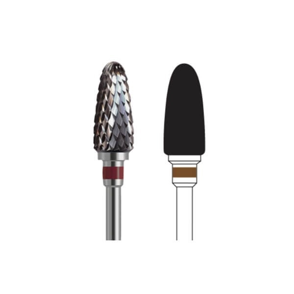 Tungsten Carbide HP Egg-Shaped Bur 251 for Dental Labs and Clinics
