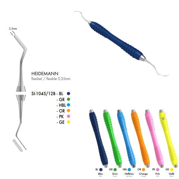 Heidemann Spatula 1045/12B Silicone Medium - Composite Instrument