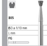 805 FG Inverted Cone Diamond Bur (6 pcs)