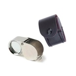 Triplet Magnifier Chrome with 10x Magnification