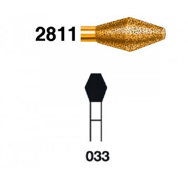 Barrel Bur 2811 Diamond for FG (5 pcs)