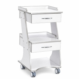 Dental Mobile Cart with Acrylic Cabinet and PVC Inner Drawer