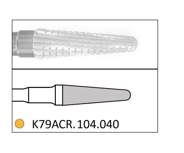 K79ACR.104 bur. PM Rounded Conical Diamond (5 pcs)