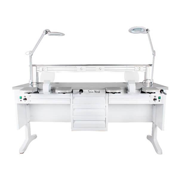 Max Work Twin Big Dental Laboratory Workstation