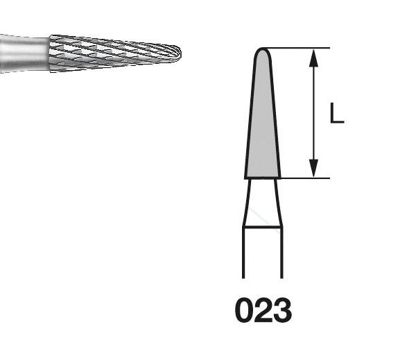 H138E.104 Bur. Conical Round PM