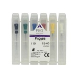 Flat Tip Steel Pluggers for Vertical Sealing, 6 Pieces