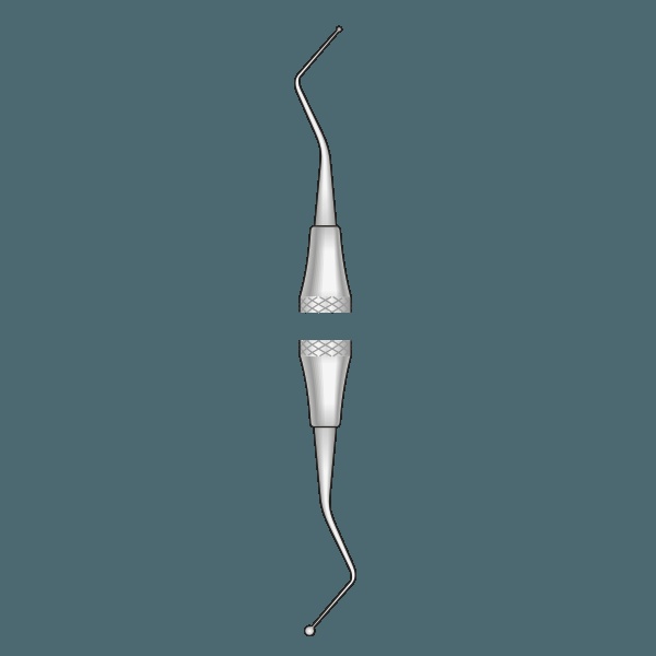 Double Egg Burnishing Tool for Amalgams and Cements
