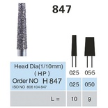847 Flat Conical HP Diamond Bur, 5 Pieces