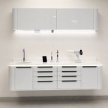 Wall-Mounted and Base Dental Cabinet Set – 200 cm