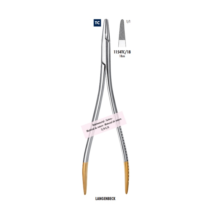 Langenbeck 18 cm Needle Holder