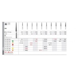 Diamond burs 858 CA against angle (6u.)