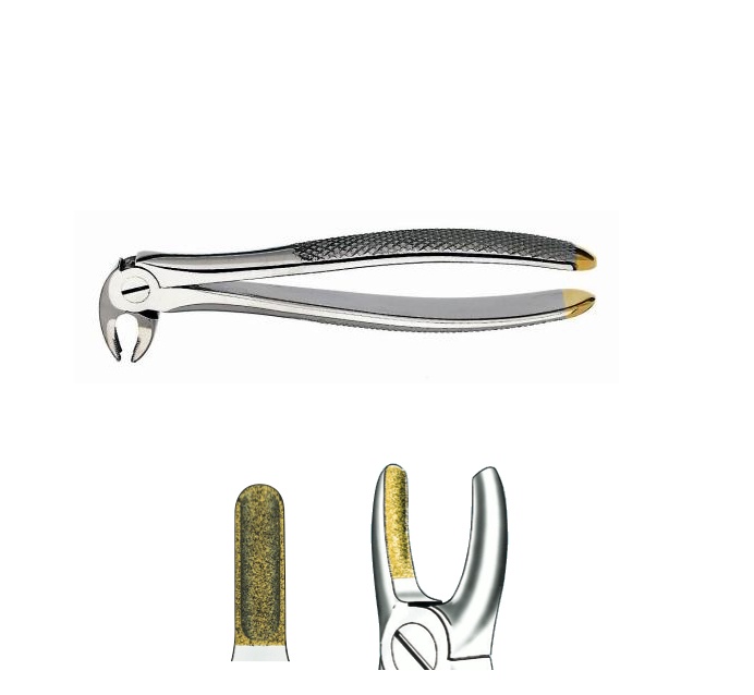 Carl Martin 17D Upper Right Molar Dental Forceps with Diamond Tip