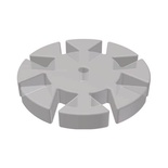 Dispenser with Translucent Safety Memo Discs Featuring 8 Petals
