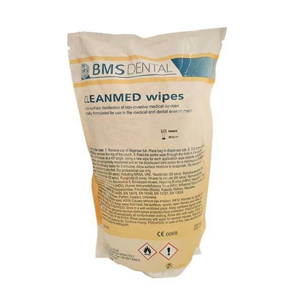 Cleanmed Surface Disinfectant Wipes - 200 Count Pack