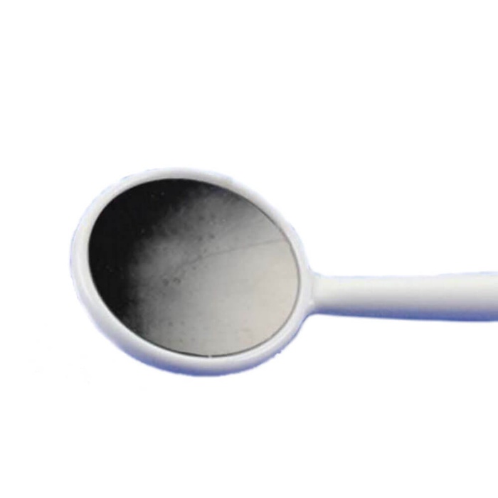 Disposable dental mirrors - white glossy nº4 (19mm) (100u)