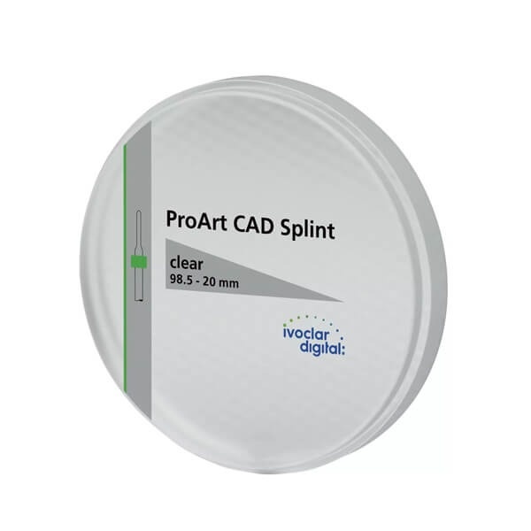 Proart CAD Splint Clear: Disc for Dental Prosthetics (98.5 mm)
