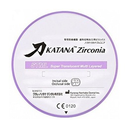 Katana ZR STML Super Translucent Zirconia Skiver for CAD/CAM
