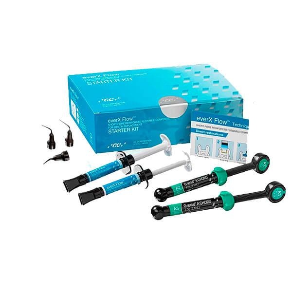 EverX Flow and Gaenial Achord Mixed Composite Kit for Dental Restorations