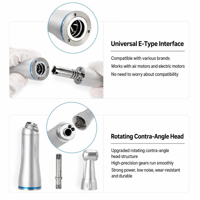 Low speed internal handpiece set