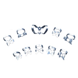 Kit de 10 pinces dentals assortides per a aïllament segur