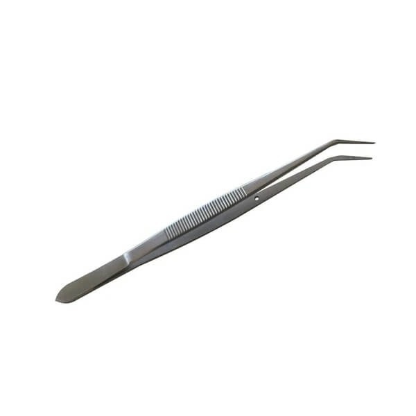 Stainless Steel Tweezers with Grooves (16 cm)