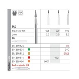90D1/6 956 Diamond Lance FG Burr (6 pcs)