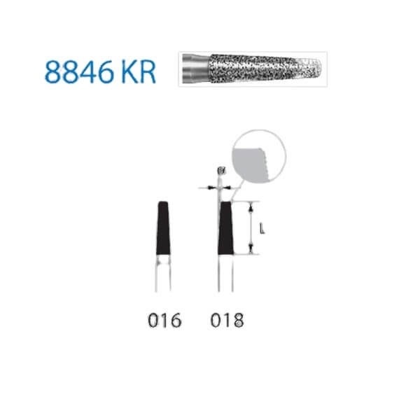 8846KR-314 Nº018: Conical Bur (5 pcs)