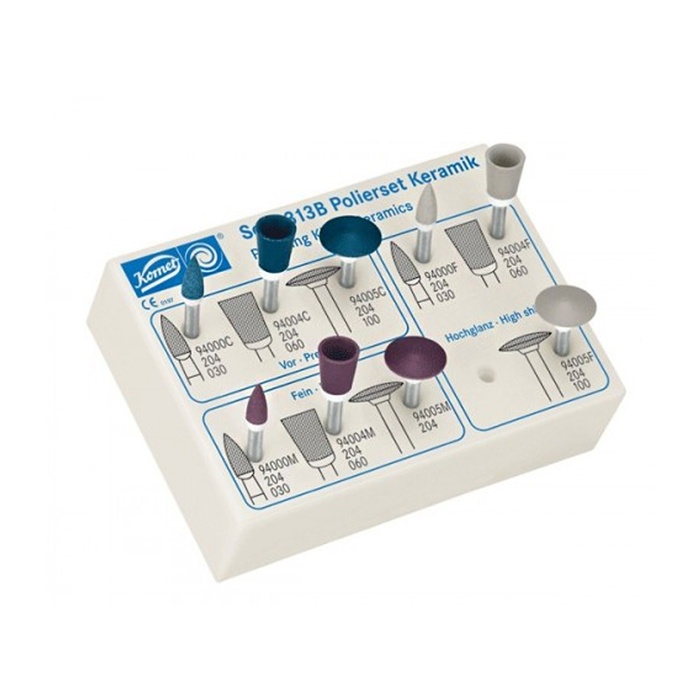 Komet 4313B.204 - Ceramic Polishing bur stand (9 polishers)