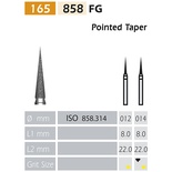 858 FG Tapered Diamond Bur, 5 Pieces for High-Speed Handpieces