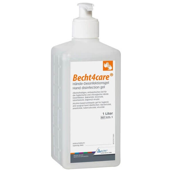Becht4care Hand Sanitizer with Alcohol and Aloe Vera for Dental Clinics