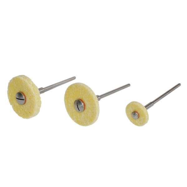 Liskosil Polishing Discs with Mandrel, 6 Pieces