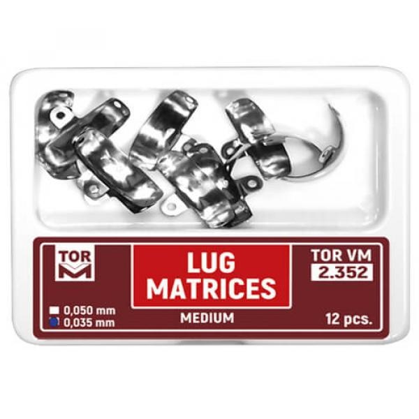 Lug Metal Dental Matrices (12 pieces)