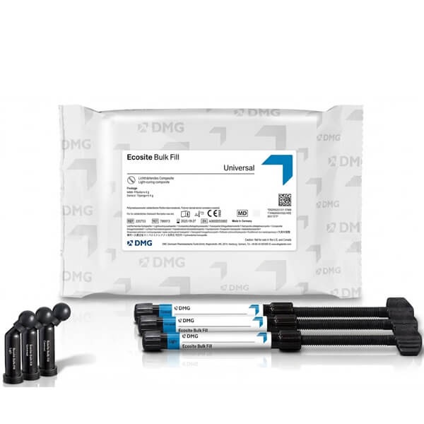 Ecosite Bulk Fill Composite Filling Capsules and Syringe