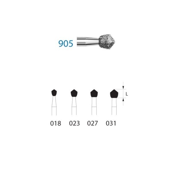 905.313 Bur. Diamond Barrel FG (5 pcs)
