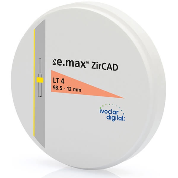 IPS e.max ZirCad: Multilayer Zirconia Disc and LT (Ø98.5)