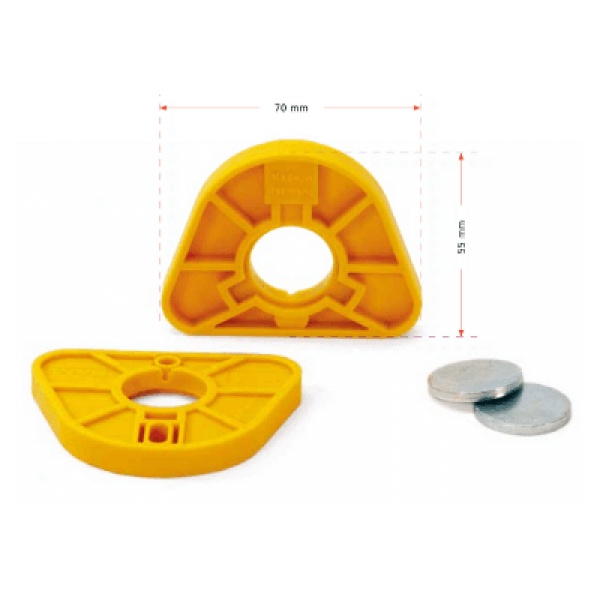 MPS yellow mounting plates (100 pcs.)