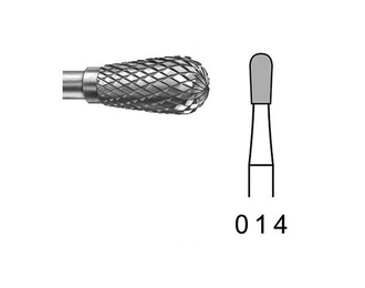 H77E.104 PM Ægformet Wolframcarbid Laboratoriebor, 5 stk.