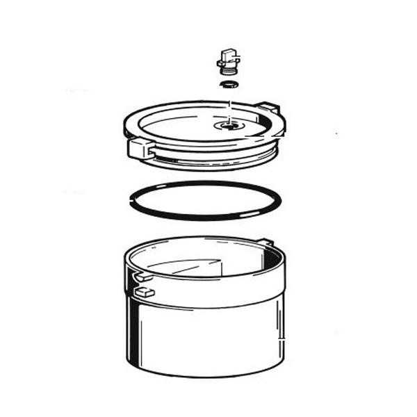 ISO 4 Amalgam Container for Turbo Jet 1 Dental Unit