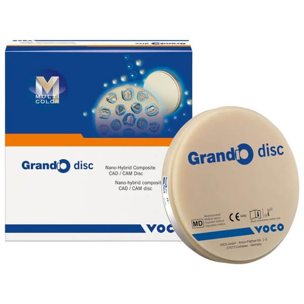 Grandio Multicolor Disc: Hybrid Nanoceramic Material (Discs of 12 mm and 15 mm)