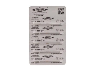 Frezy diamentowe H 166 stożkowe 10 mm (5 szt.)