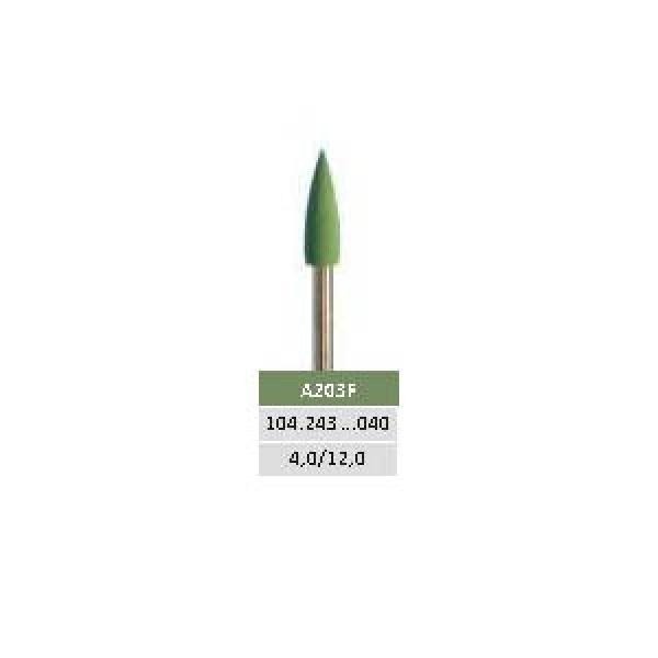 Grey Thick Dental Polishers for Soft Finishes - 10 Units