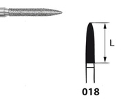 Flame Bur 862 Diamond for HP (5 pcs)