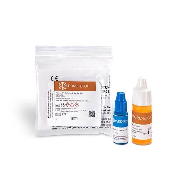 Porc-Etch: Porcelain Etchant Kit (7 gr Etchant + 3 ml Barrier Gel)
