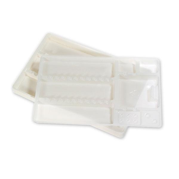 COMPARTMENTALISED PLASTIC TRAYS (28x18cm.) (380pcs.)