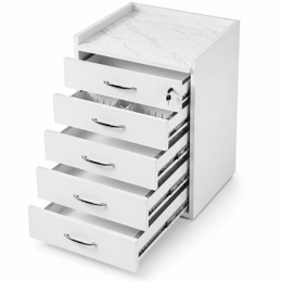 Dental Cabinet with Wood and Tempered Glass Countertop