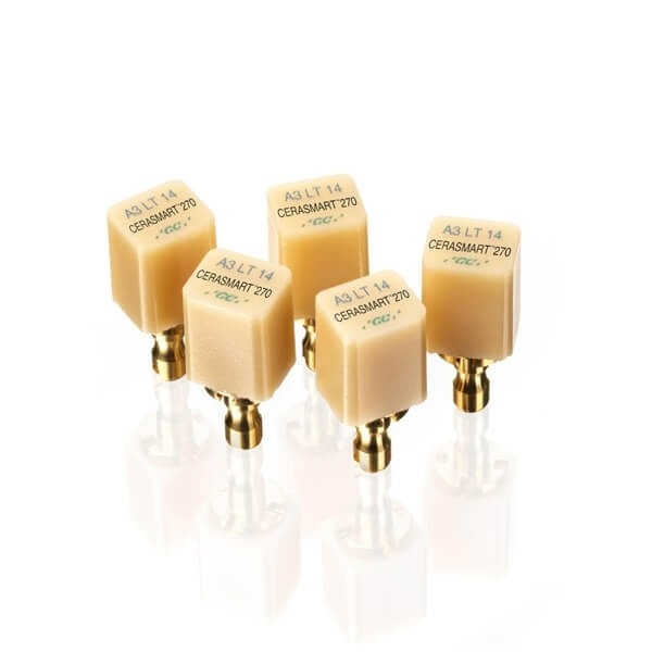 Cerasmart 270 Hybrid Ceramic CAD/CAM Blocks for Cerec – 5 Units