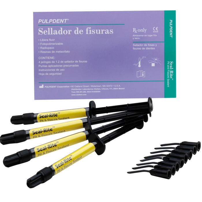 Seal-Rite Fissure Sealant 4 x 1.2 ml for Professional Dental Use