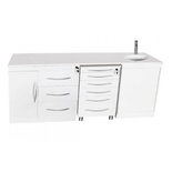 Quadruple Dental Furniture Set with Push-On Wash Basin