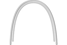Round Aesthetic Steel Arch Wire - Natural Shape (5 Units)