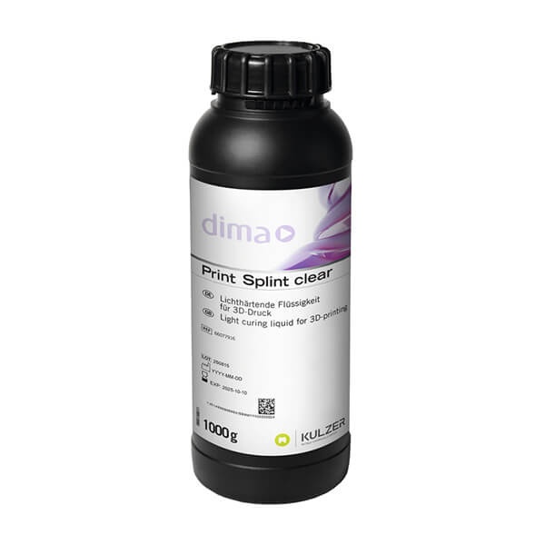 Dima Print Splint Clear: 3D Resin for Dental Splints (1 kg)